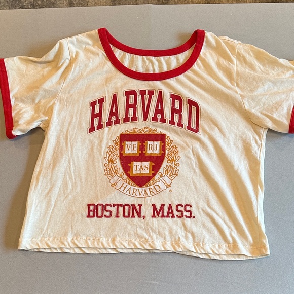 Harvard Kids White and Red Short Sleeve Tee - Picture 1 of 6